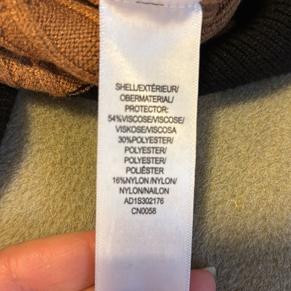 NWT Adrianna Papell crew neck contrast cable cardigan XS - Picture 10 of 10